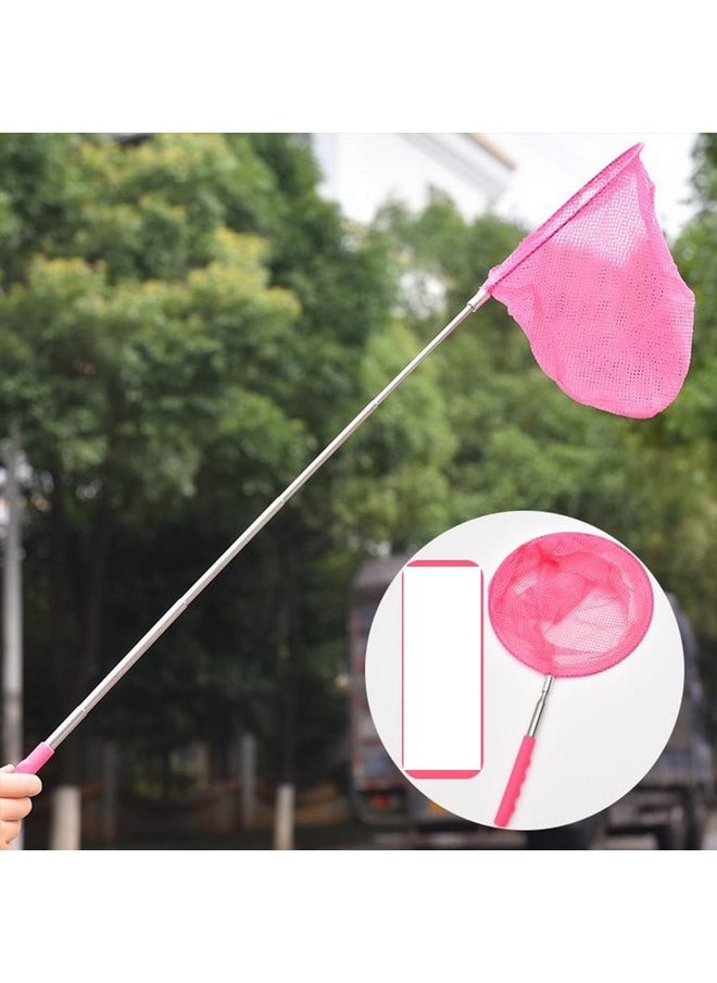 Butterfly Fishing Net with Handle Telescopic Stretch Catching Net Outdoor Small Fishing Game Toy for Children Kids Aquarium Fish Tank