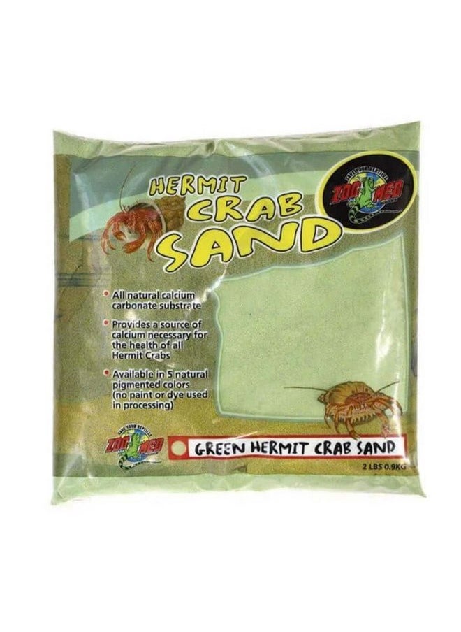 Zoo Med Hermit Crab Calcium Sand Substrate, 2 Pounds, Yellow