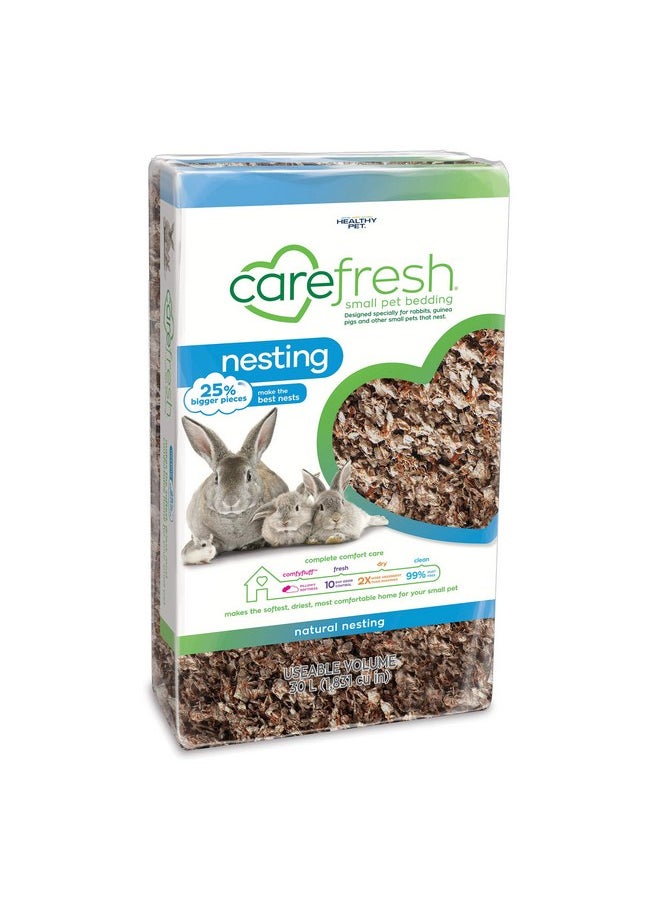 carefresh® Natural Nesting Small pet Bedding, 30L (Pack May Vary), Natural Nesting, 30L