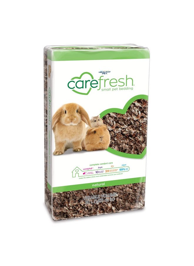 carefresh 99% Dust-Free Natural Paper Small Pet Bedding with Odor Control, 30 L