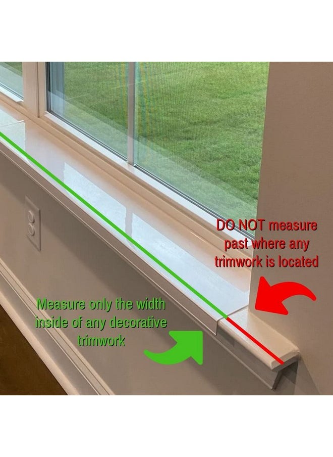 23.5 Inch Longx4.25 Inch Deep Transparent (Clear) Window Sill Guard Protector for Dog & Cat Claws, Biting, Scratching, Chewing, & More, 23-4-C-SS