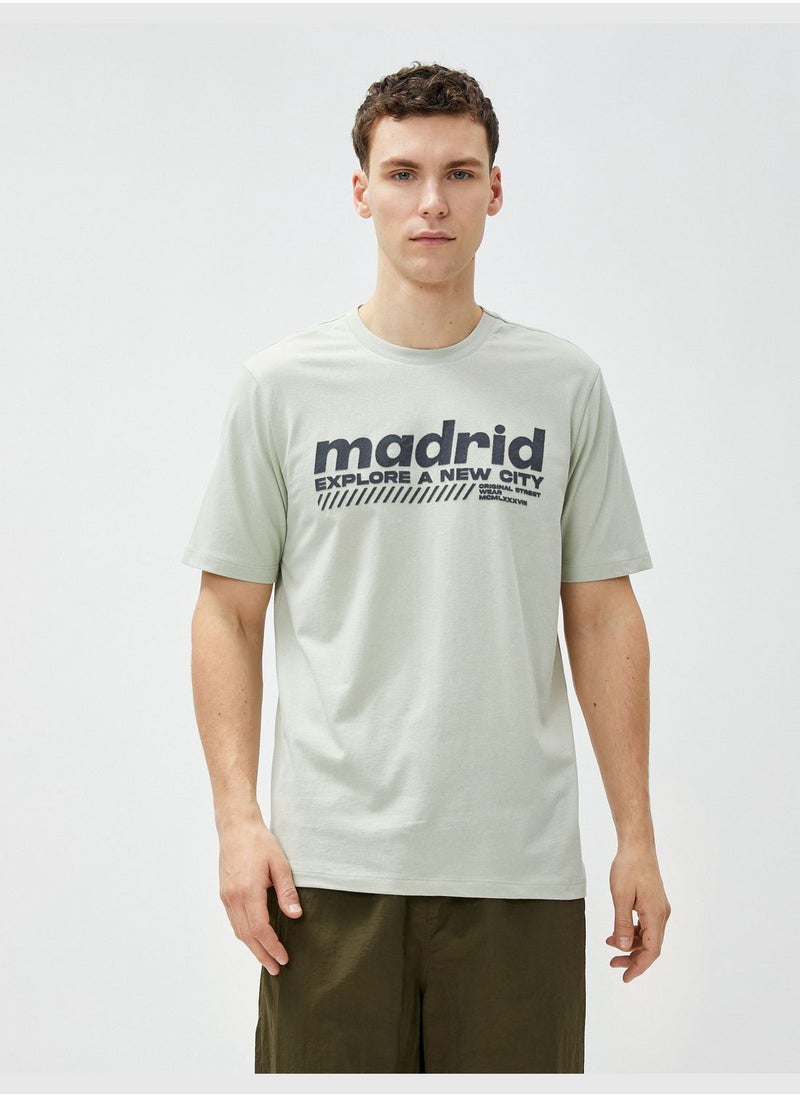 Madrid T-Shirt Short Sleeve Crew Neck Cotton