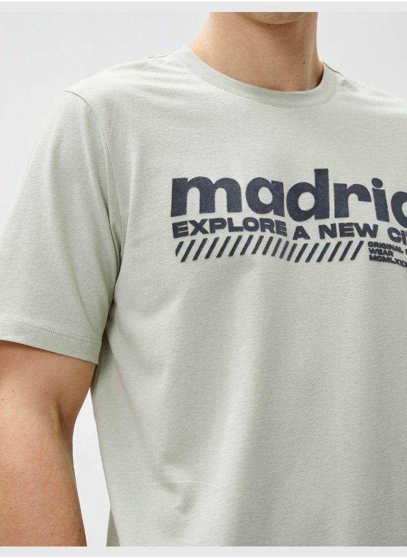 Madrid T-Shirt Short Sleeve Crew Neck Cotton