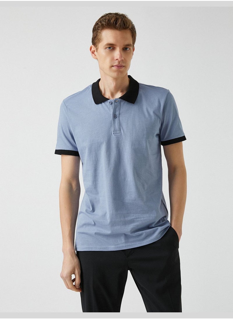 Basic Polo Neck T-Shirt