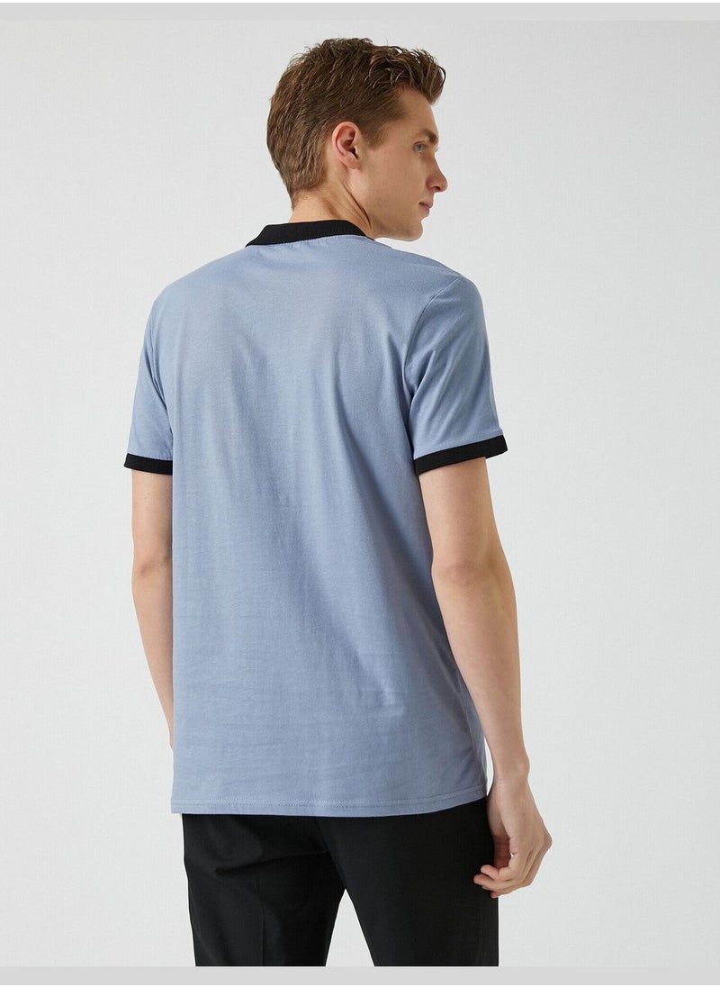 Basic Polo Neck T-Shirt