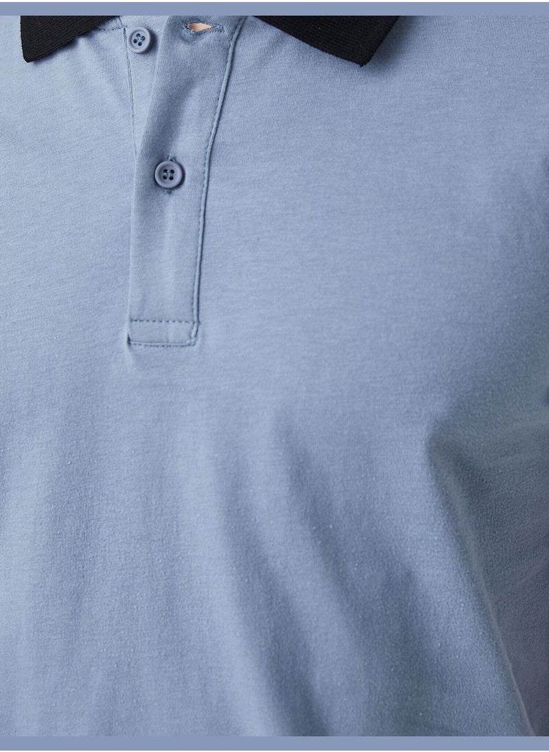 Basic Polo Neck T-Shirt