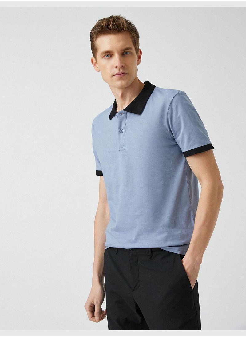 Basic Polo Neck T-Shirt