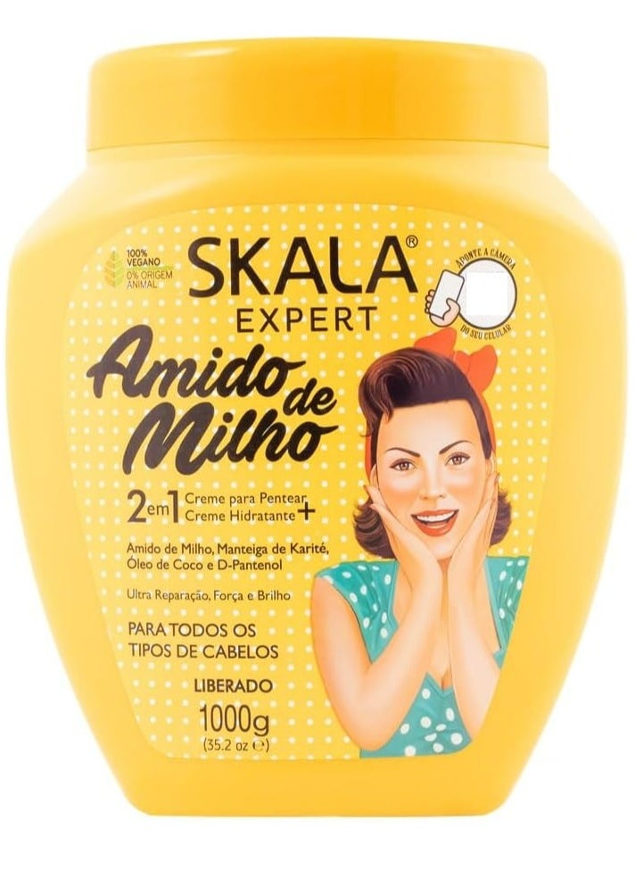 Amido de Milho Capillary Mask Corn Starch 1000 ML