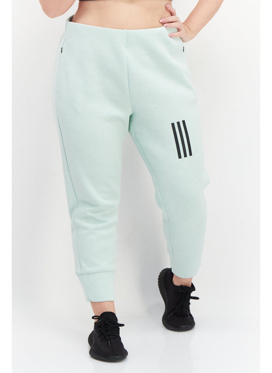 Women Sportswear Fit Outdoor Sweatpants, Mint Green