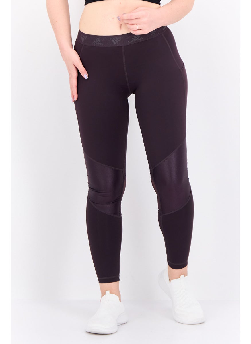 Women Sportswear Fit Training Leggings, Dark Purple