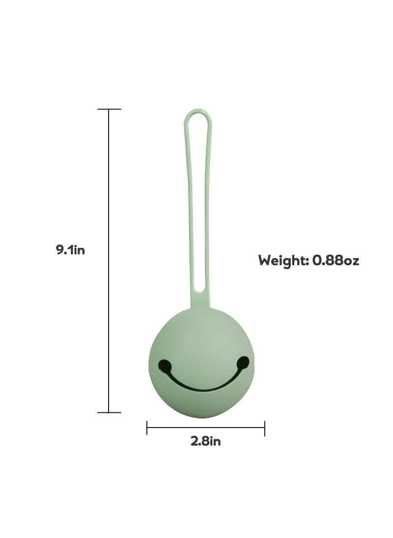Green Pacifier Holder Case, for Bag, Travel Outdoor, Stroller