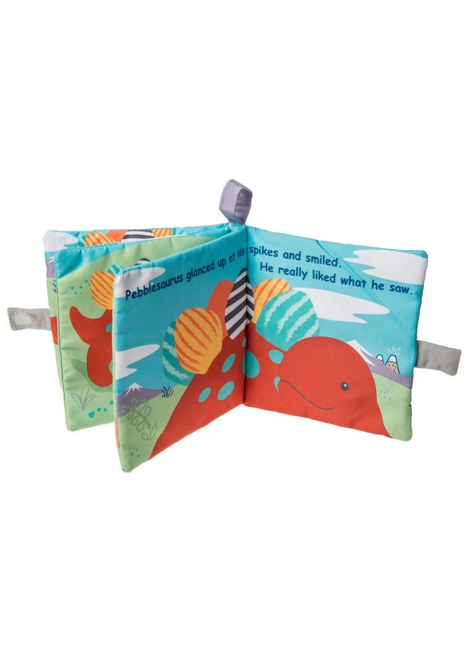 Mary Meyer Soft Cloth Book with Crinkle Paper and Squeaker, 6 x 6-Inches, Pebblesaurus