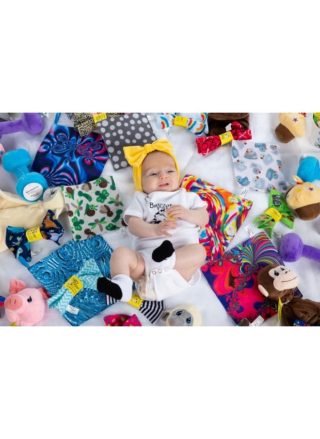 Baby Paper Original Crinkle Teether and Sensory Toy for Babies and Infants | Critters Print | Non-Toxic, Washable | Great for Baby Showers
