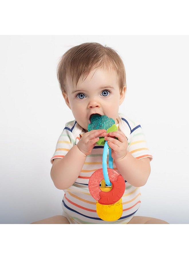 Nuby IcyBite Popsicle, Donut and Ice Cream Teether Ring - 3+ Months, Neutral