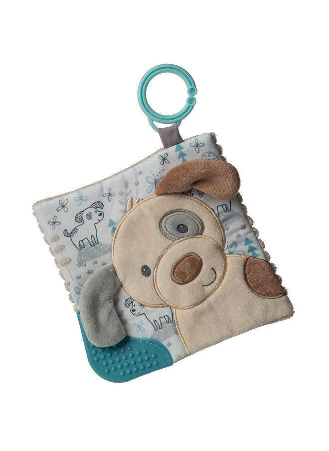 Mary Meyer Crinkle Teether Toy with Baby Paper and Squeaker, 6 x 6-Inches, Sparky Puppy