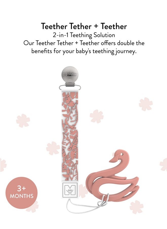 Malarkey Kids Baby Teething Toy for Babies 0-12 Months teether Pain Relief Toy with Clip Set Neutral Shower Gift for Boys and Girls Soft Safe BPA-Free Silicone Natural Organic (Baby Shark, Pack of 1)