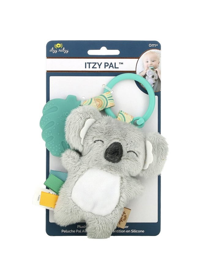 Itzy Ritzy Infant Toy & Teether - Itzy Pal Baby Teething Toy Includes Lovey, Crinkle Sound, Textured Ribbons & Silicone Teether Toy for Newborn (Koala)