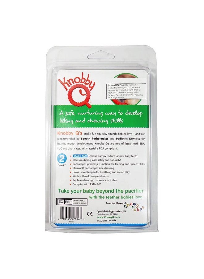 Knobby Q, Stage Two Teether, Red