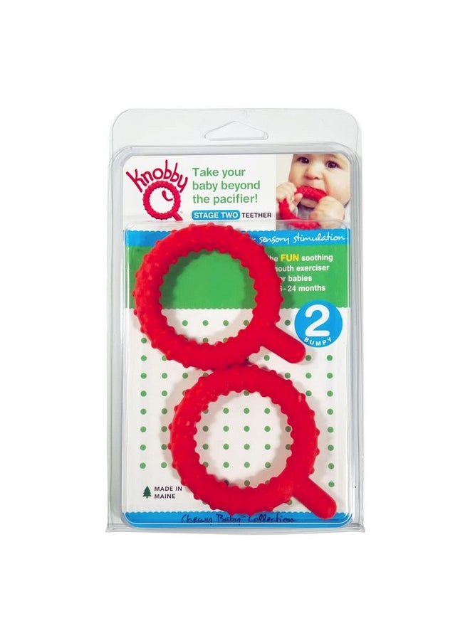 Knobby Q, Stage Two Teether, Red