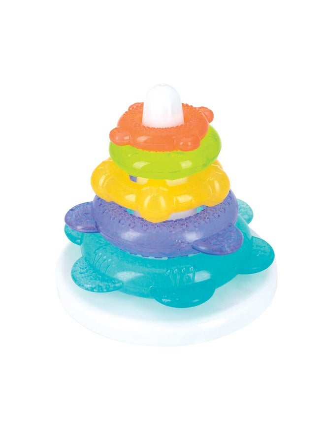 Nuby IcyBite Teethers for Teething Relief - Soft BPA-Free Baby Teething Toy - 3+ Months - Ocean Rings