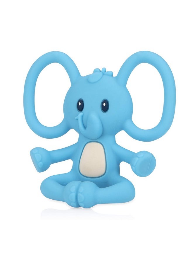 Nuby Yogis All Silicone Soothing Teether, Elephant