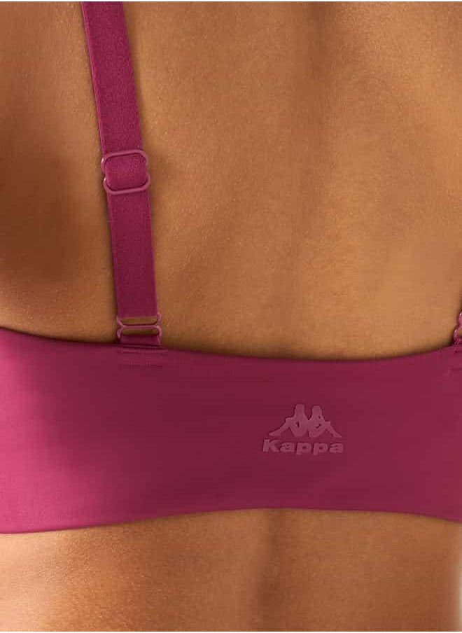 Kappa Logo Detail Bra with Adjustable Straps