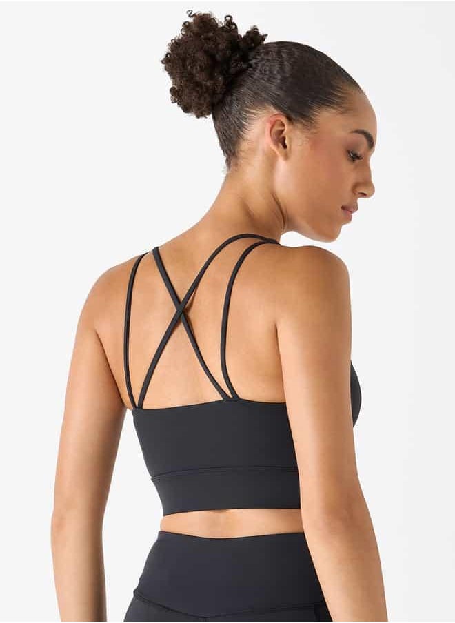 Kappa Sleeveless Top with Crossback Straps