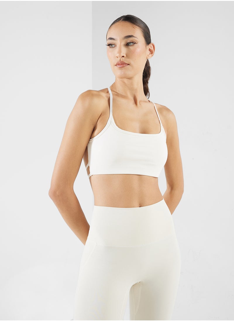 Strappy Backless Sports Bra