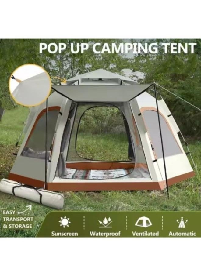 Portable 4-7 Person Waterproof Automatic Dome Tent Instant Setup Portable Tent for Outdoor Camping Size: 240*270*160cm