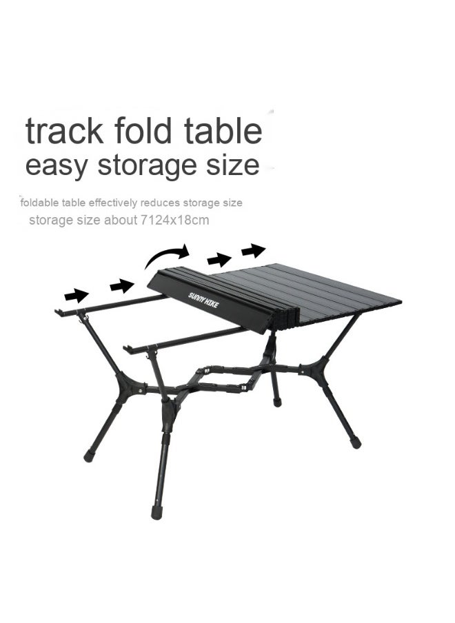 Folding Camping Table with Carry Bag, Outdoor Portable Lightweight Aluminum Desk for Beach, Picnics, Cooking,Party Dining, Camping, BBQ