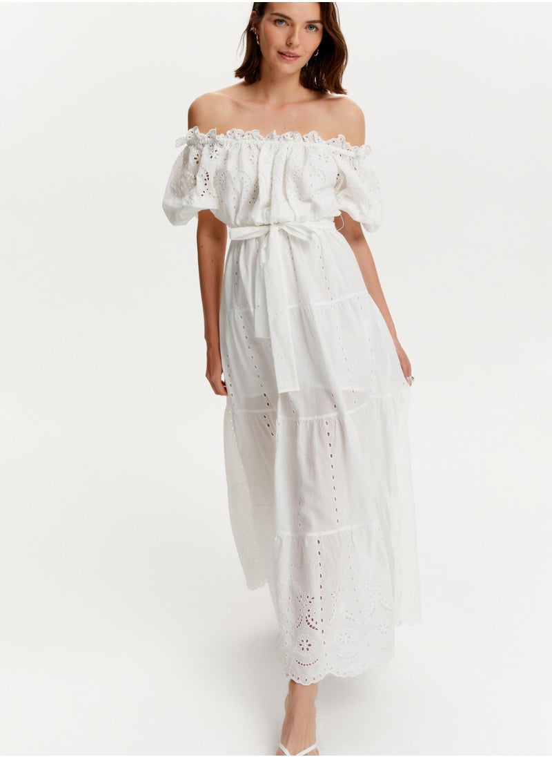 Eyelet Maxi Dress