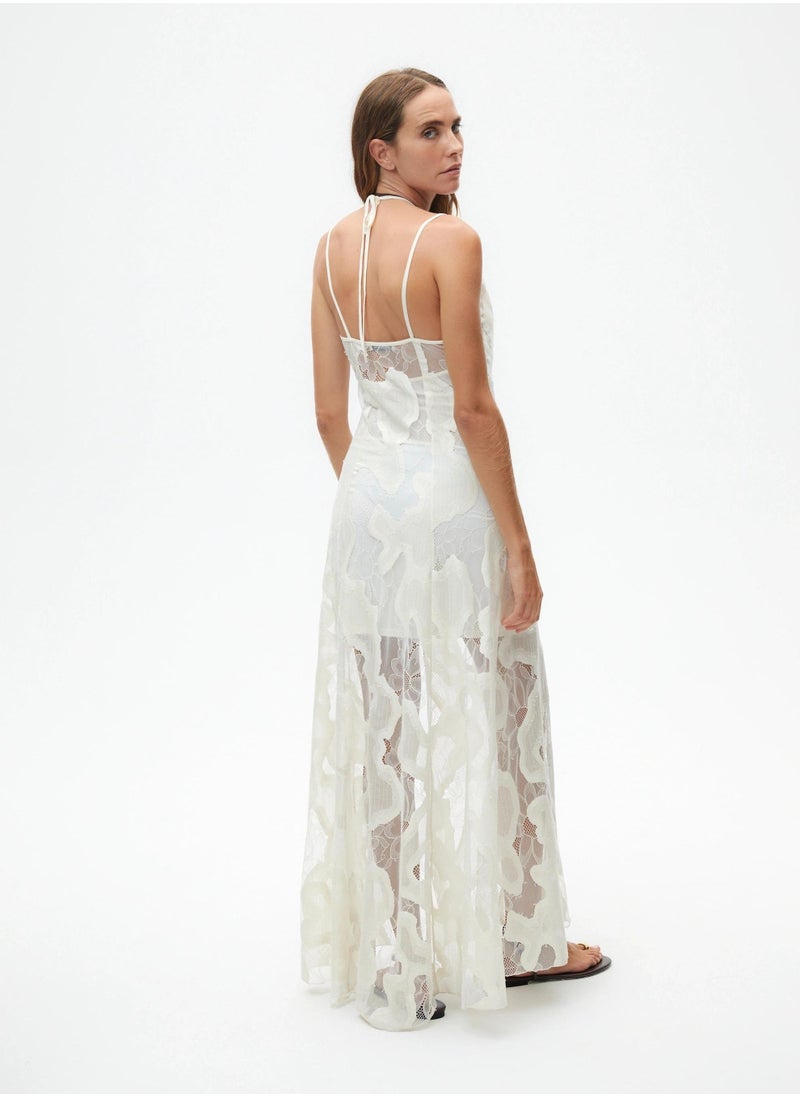 Floral Lace Maxi Dress