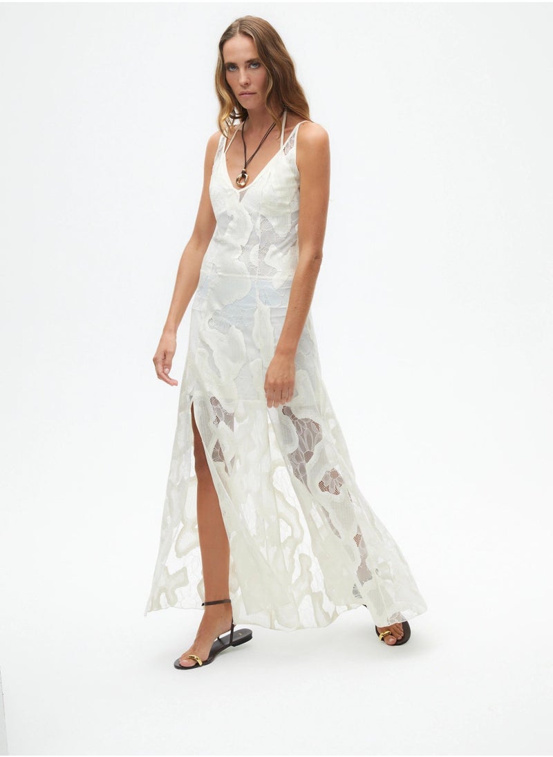 Floral Lace Maxi Dress