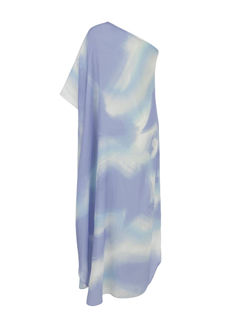 Abstract One-Shoulder Dress