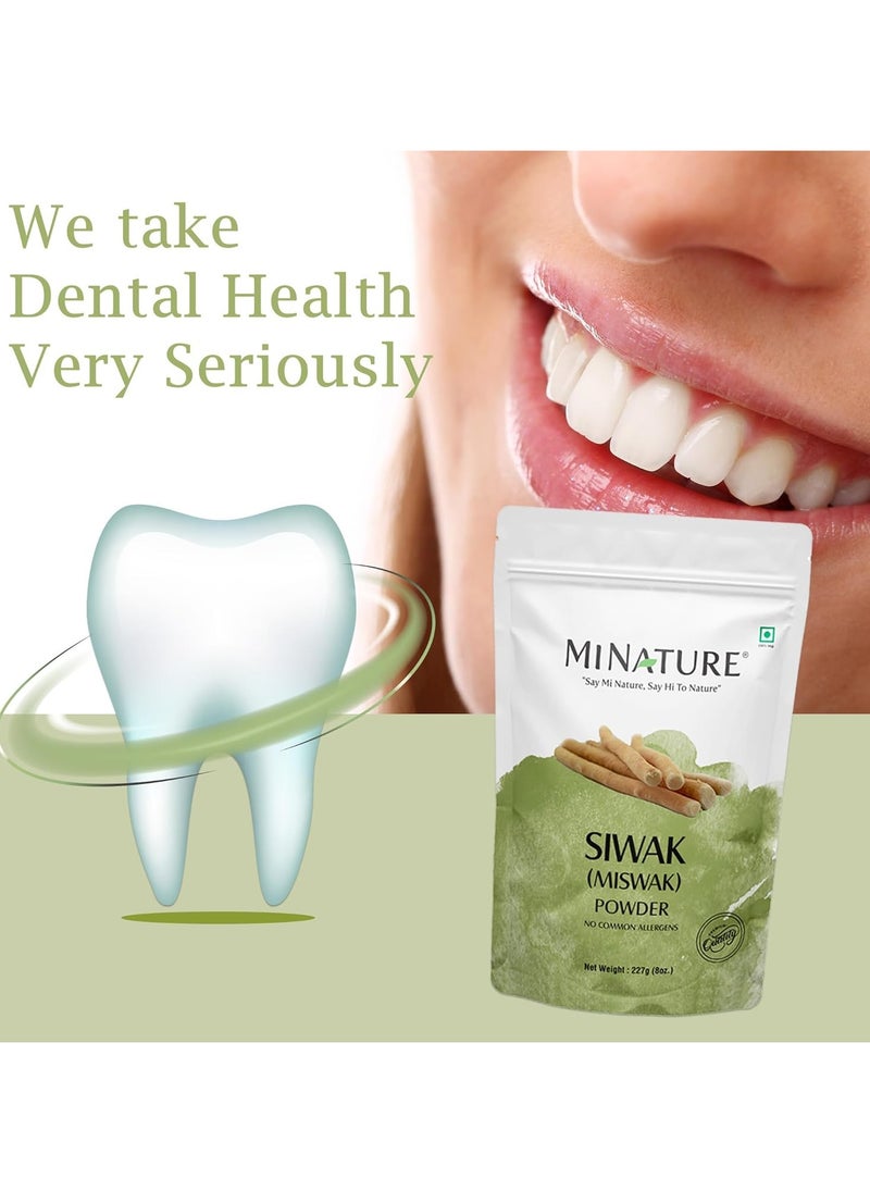 Miswak Siwak Powder 227g 100 Percent Natural Dental Care Whitening Toothpaste Alternative