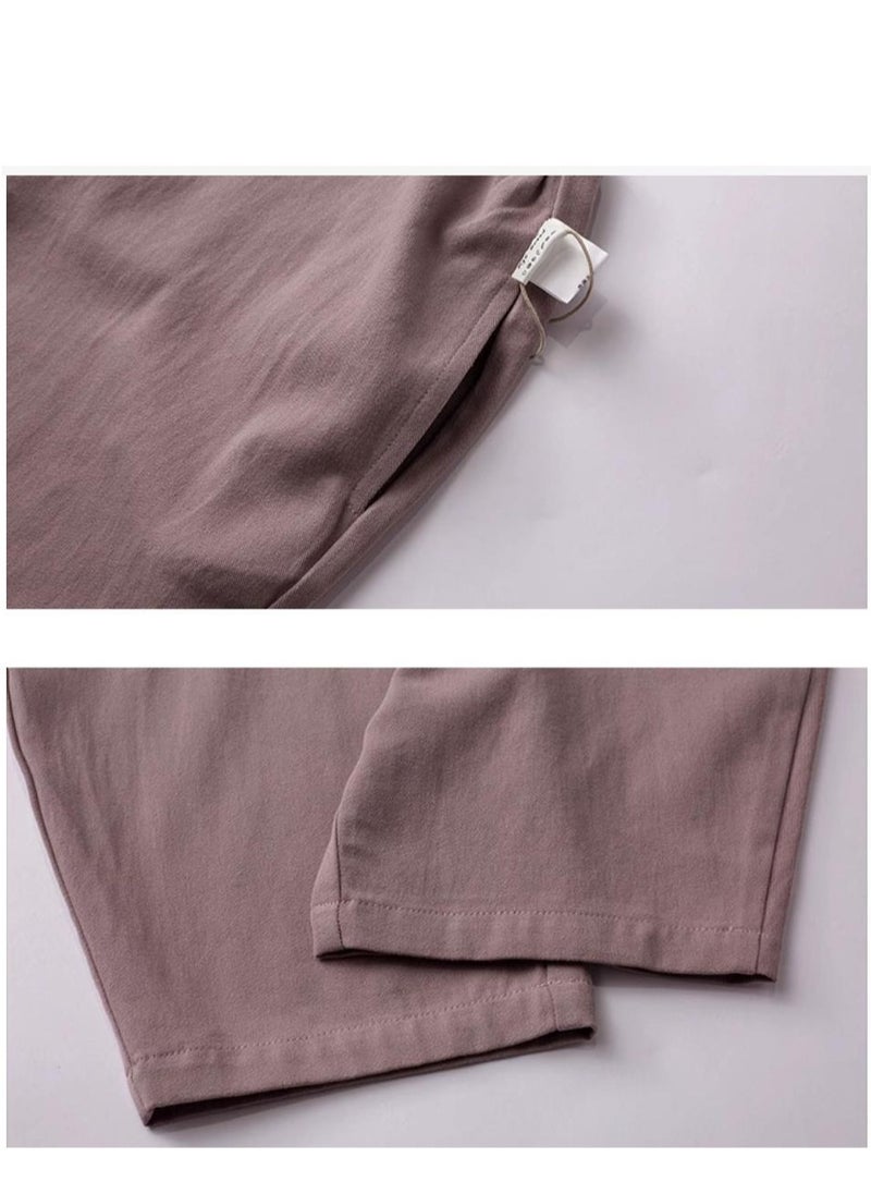 Children's Pure Cotton Large Pocket Shoulder Strap Jumpsuit Casual Pants