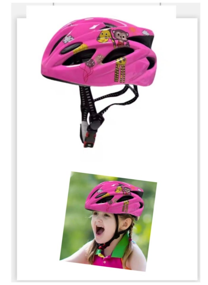 Children's Helmet for Girls , Adjustable Bicycle Helmets, Bicycle Helmet Protectors for Micro Scooters, Cycling Helmet, Skateboarding Helmet, Sports Helmet Pink