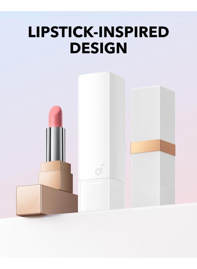 Soundcore A30i by Anker, Noise Cancelling Earbuds, Lipstick-Shaped Stylish Design, Tiny, Lightweight Comfort, Smart Noise Cancelling, Clear Sound, 24H Playtime, IP54, Wireless Earbuds, Bluetooth 5.4 White