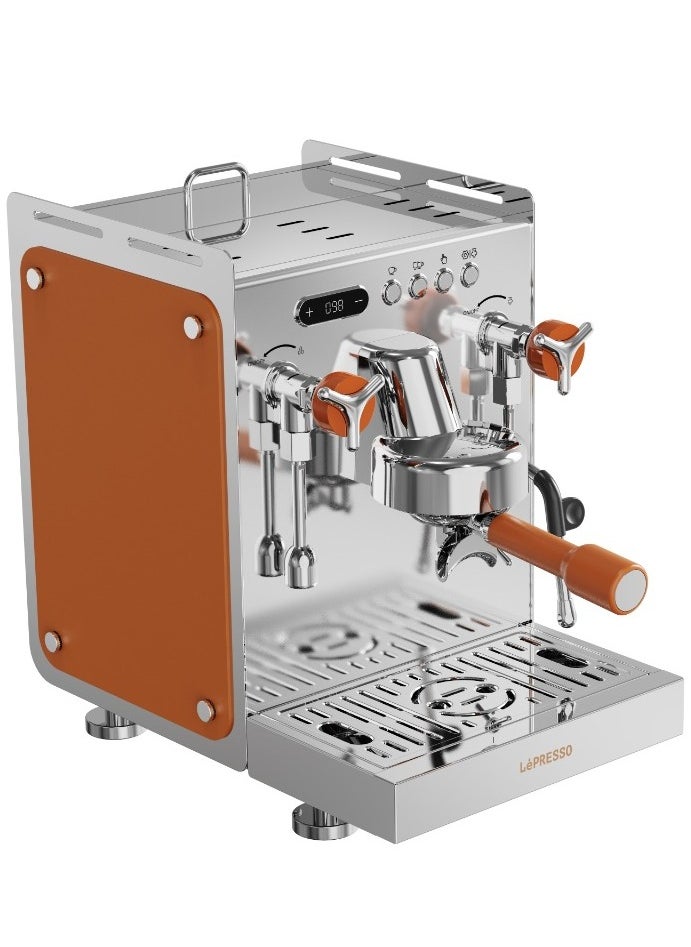 Commercial-Home Espresso Machine 3100W/ Hot Water & Milk Steamer / Customizable Brewing / 6 Pre-Brewing Option / Dual Boiler System / Steam Boiler 1600W / Water Boiler System / Coffee Maker - Silver