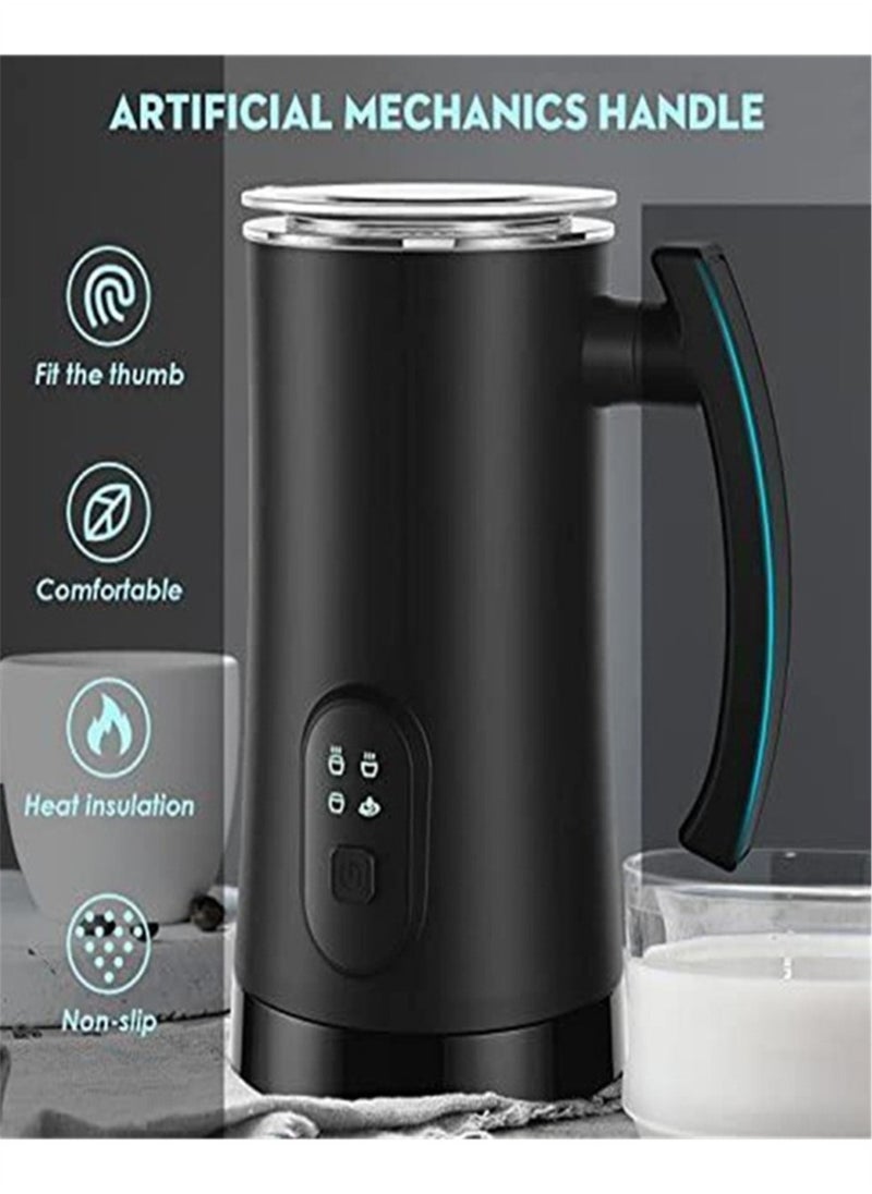 Stainless steel electric hot and cold milk frother, fully automatic household milk frother, milk frothing mixing cup, milk frother