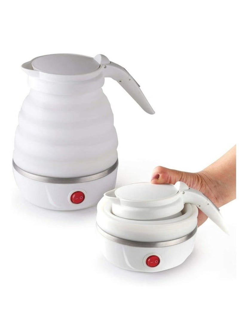 Travel Foldable Fast Boiling Portable Electric Kettle - 220V -600ML for Most Travel and Home & Office Use