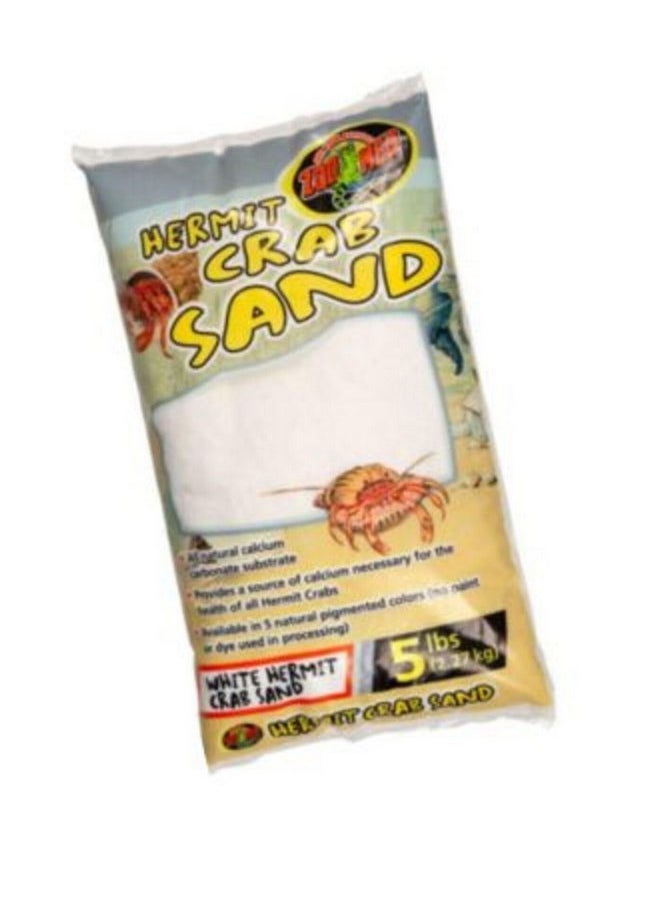 Zoo Med White Hermit Crab Sand 5 lbs - Pack of 2 (2 Items)