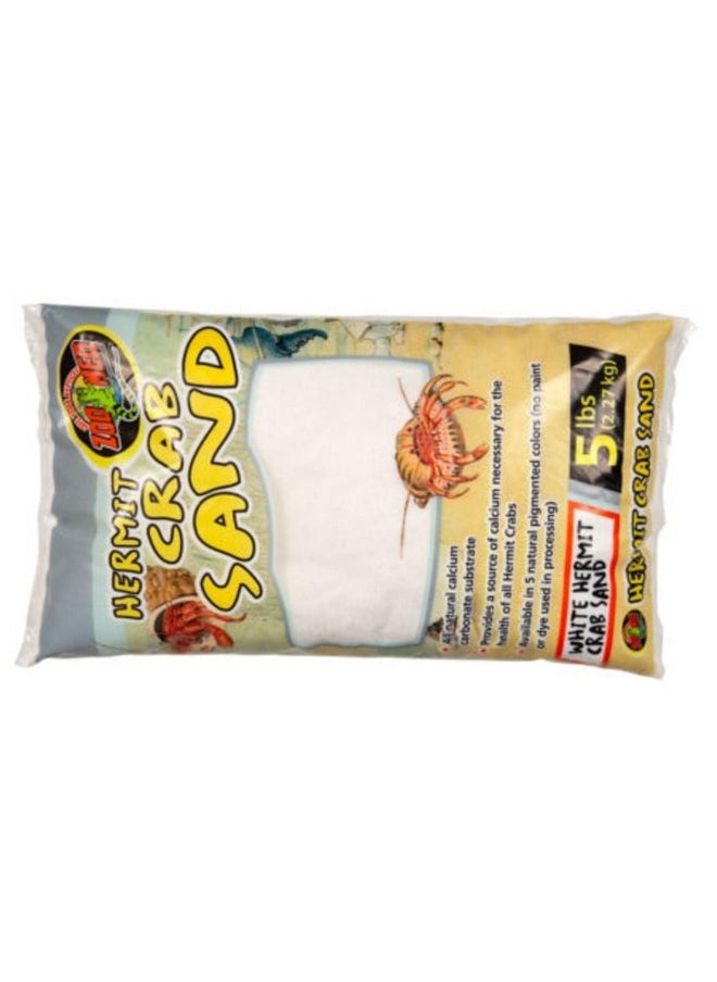 Zoo Med White Hermit Crab Sand 5 lbs - Pack of 2 (2 Items)