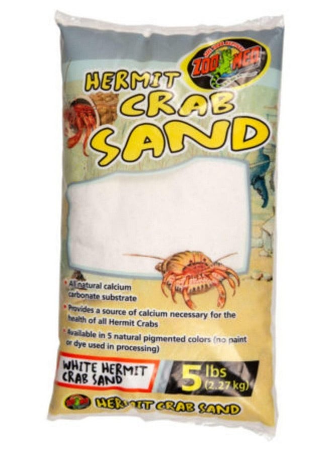 Zoo Med White Hermit Crab Sand 5 lbs - Pack of 2 (2 Items)