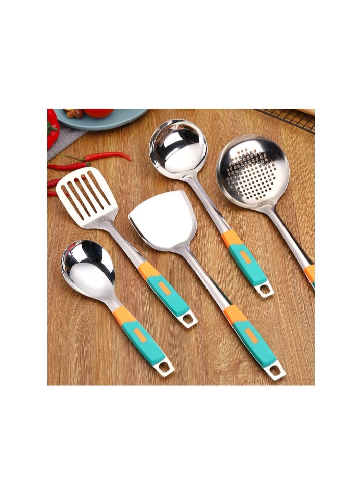 New Stainless Steel Spatula Five Piece Set