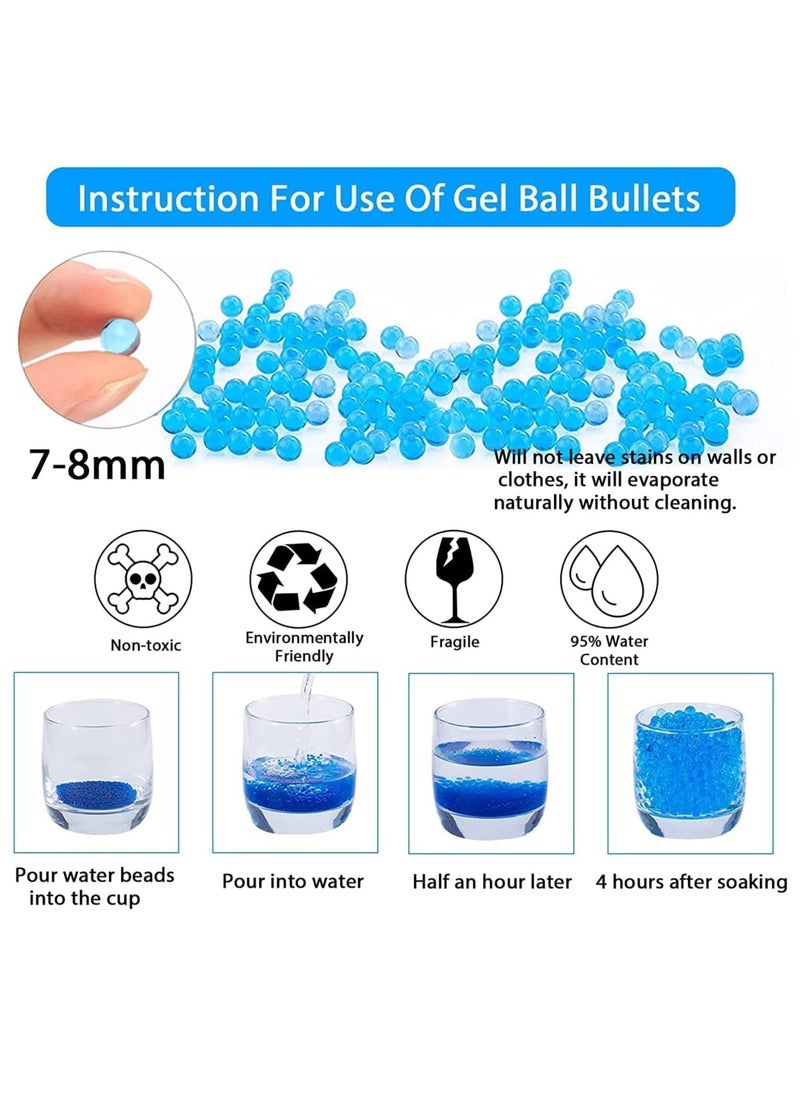 Gel Ball Blaster Refill Ammo Water Bullets Beads Compatible with Gel Blasters Ammo Splatter Ball GuGel Ball Blaster Refill Ammo Water Bullets Beads Compatible with Gel Blasters Ammo Splatter Ball Gun Ammo 7.5 mm (20 Pack-10,000 Rounds Per Pack)