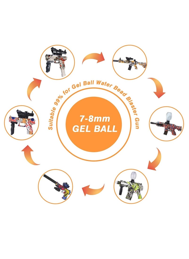Gel Ball Blaster Refill Ammo Water Bullets Beads Compatible with Gel Blasters Ammo Splatter Ball GuGel Ball Blaster Refill Ammo Water Bullets Beads Compatible with Gel Blasters Ammo Splatter Ball Gun Ammo 7.5 mm (20 Pack-10,000 Rounds Per Pack)