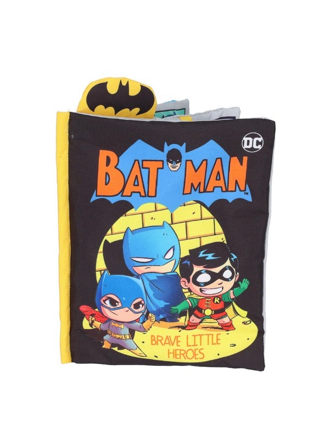My First Comic Soft Book - Kids Preferred DC Comics The Batman Brave Little Heros Baby Crinkle Soft Sensory Book with Soft Fabric for Babies, 6.25x9 Inch