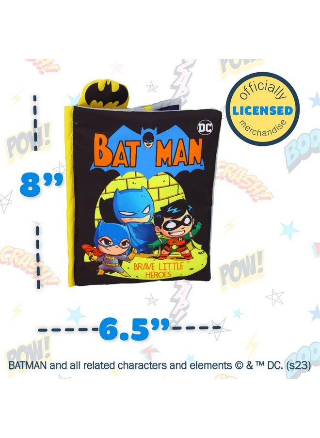 My First Comic Soft Book - Kids Preferred DC Comics The Batman Brave Little Heros Baby Crinkle Soft Sensory Book with Soft Fabric for Babies, 6.25x9 Inch