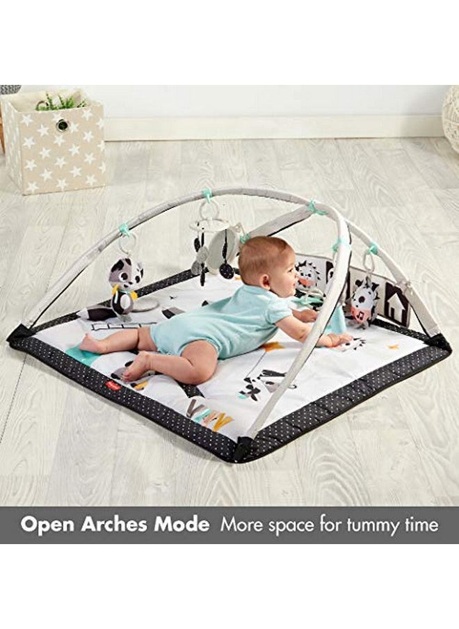 Tiny Love Black & White Gymini Infant Activity Play Mat With-Book, Magical Tales, Deluxe